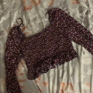 Floral off shoulder top